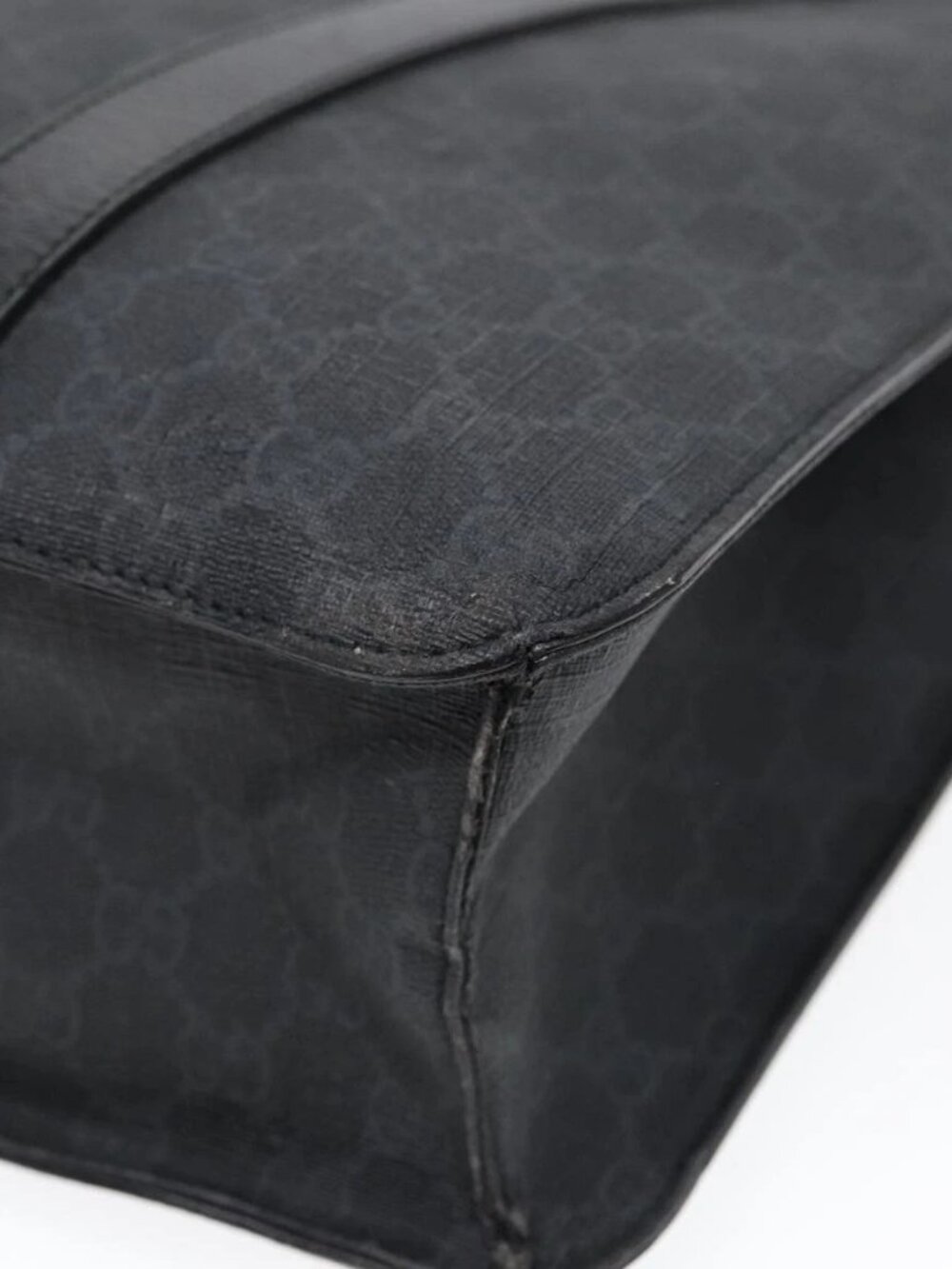 GUCCI GG Canvas Hand Bag Black 322072 Auth bs17120 - Picture 9 of 15
